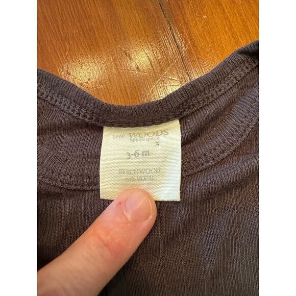 Kate Quinn Charcoal grey ribbed one piece 3-6 months VGUC - Picture 2 of 4